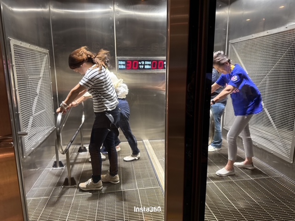 風速30ｍを体験