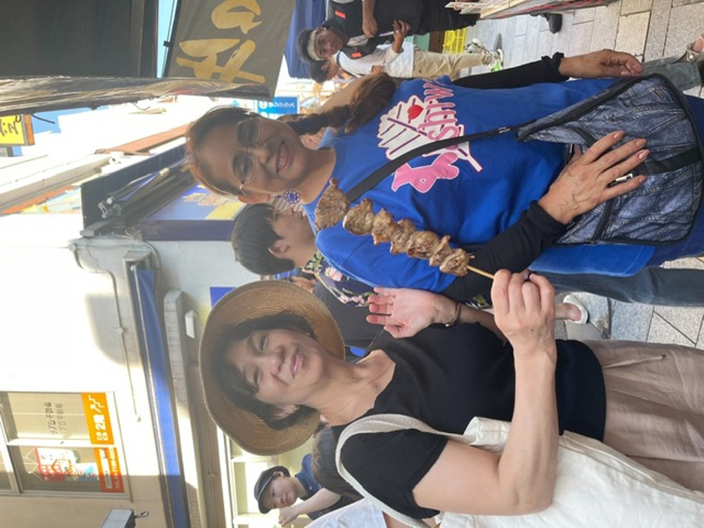 屋台で美味しい串焼き